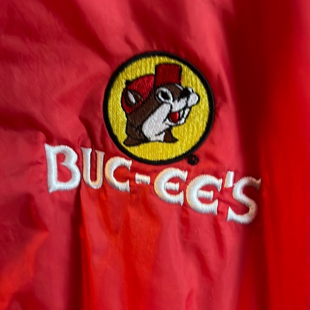 Buc-ees windbreaker light jacket lined XL